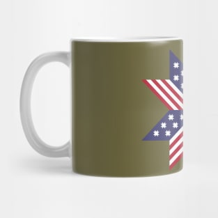 Patriotic Red White Blue Native Stars Stripes Mug